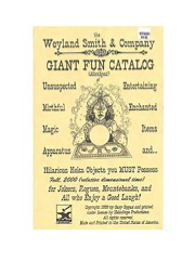 Weyland Smith  and Company Giant Fun Catalog