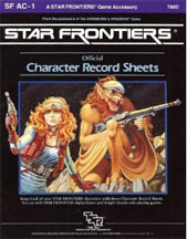 Star Frontiers: Official Character Record Sheets - Used