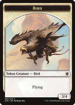 Bird Token - White - 3/4