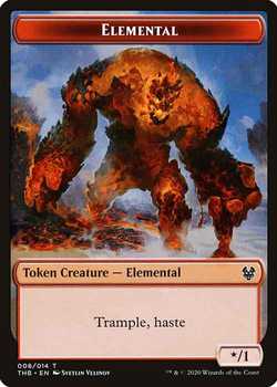 Elemental Token - Red - */1