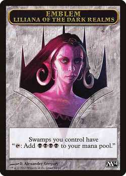 Liliana of the Dark Realms Emblem Token