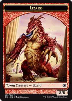 Lizard Token - Red - 8/8