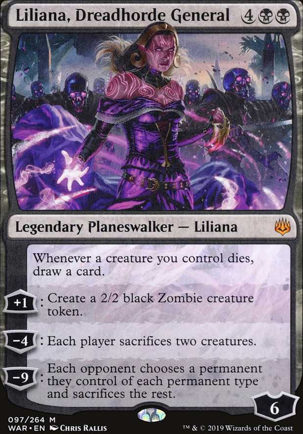 Liliana, Dreadhorde General (War of the Spark) - FOIL