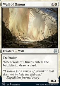 Wall of Omens - Commander