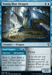 Young Blue Dragon // Sand Augury