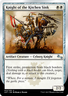 Knight of the Kitchen Sink - V1 (Black Borders)