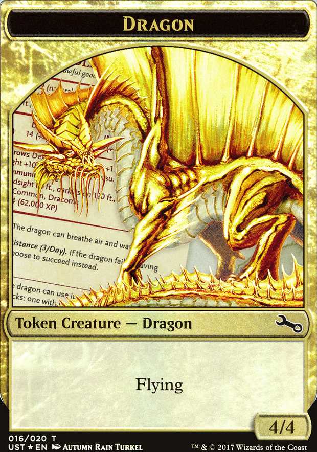 Dragon Token change to Dragon Token with Flying - Multi-Color - 4/4